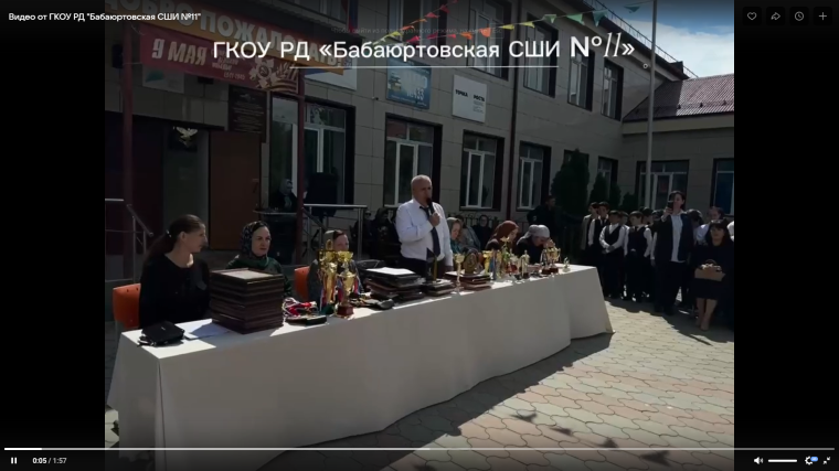 Ярким завершением учебного года стала торжественная линейка «Достижения учащихся», прошедшая 16 мая в ГКОУ РД «Бабаюртовская СШИ №11»..